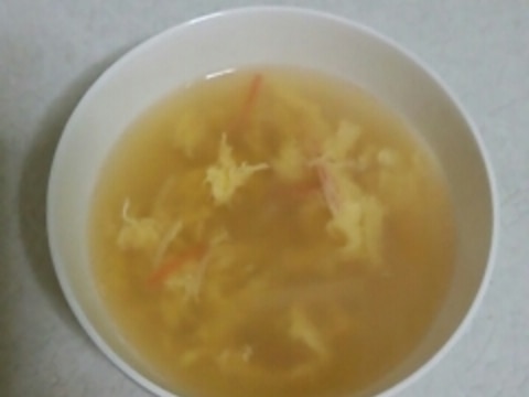 和風カニ玉スープ
